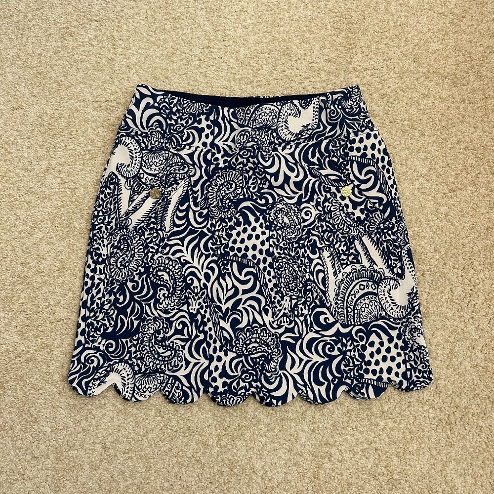 Lilly Pulitzer Monica Scallop Skort Size 00